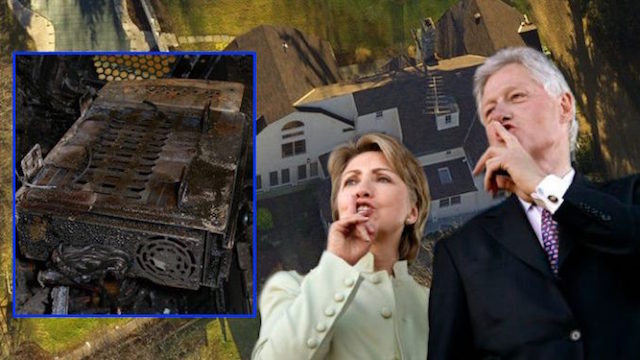 Fire! Fire!  … in the hole! Hillary-house-fire-suspicious-678x381